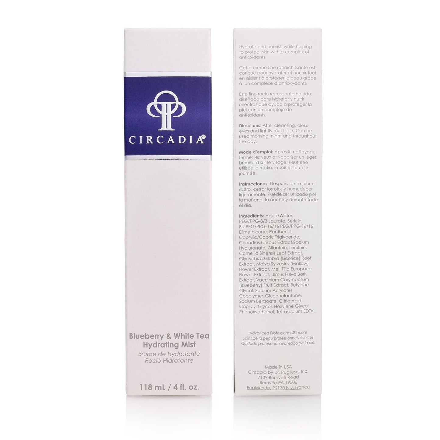 Blueberry and White Tea Hydrating Mist - Circadia