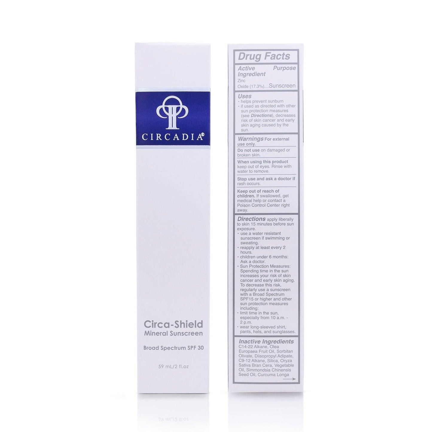Circa-Shield - minerale zonnebrand SPF 30 - Circadia